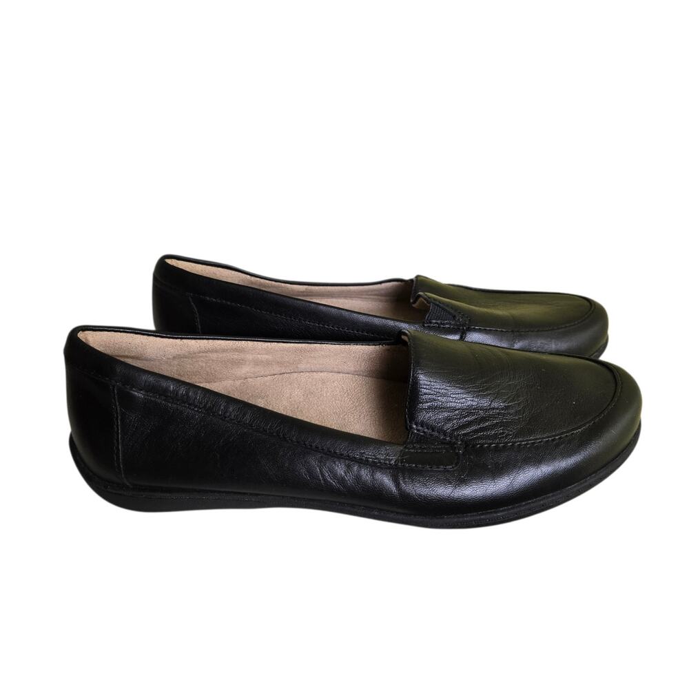 Naturalizer Soul‎ Kacy Flats Size 6 M Black Leather Slip On Shoes Comfort Soft